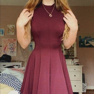 Gorgeous Fitting Plum Colored Dress